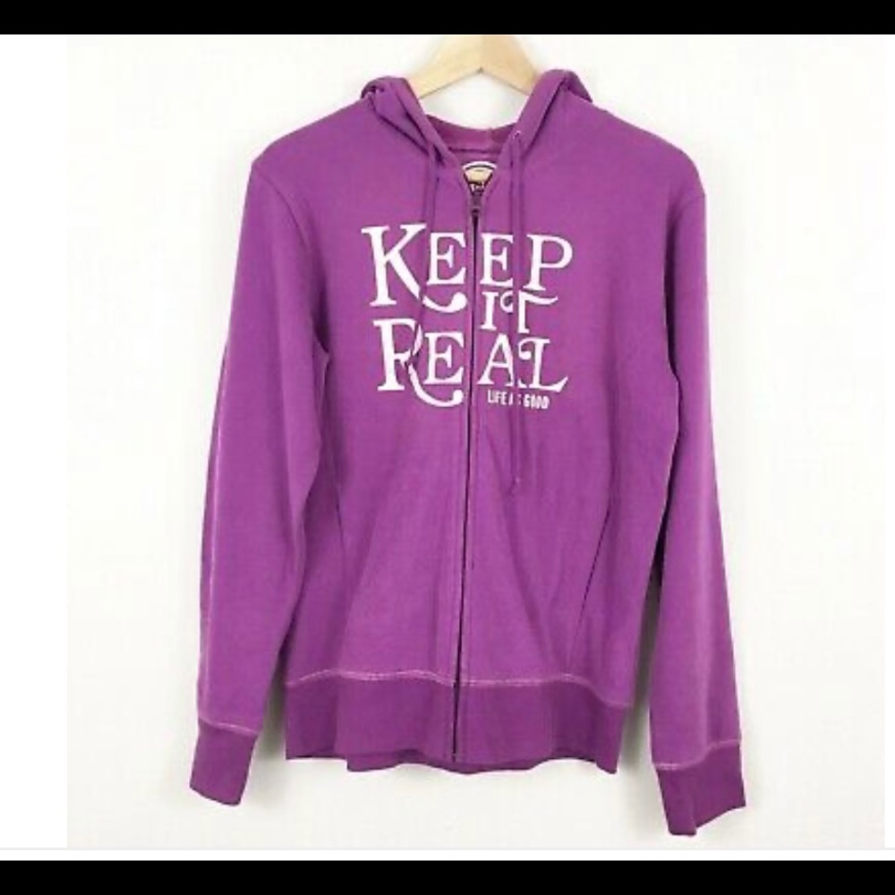 New Life is Good hoodie in large